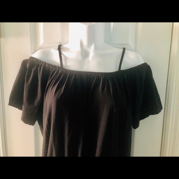 Fabletics Black Off the Shoulder Romper-XS - Picture 4 of 6